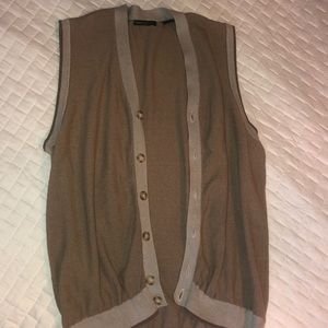 Button Up Sweater Vest